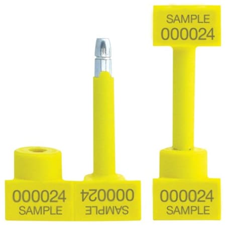 Bsc Preferred 1-1/4'' Yellow Bolt Seals, 50PK BUY03998830